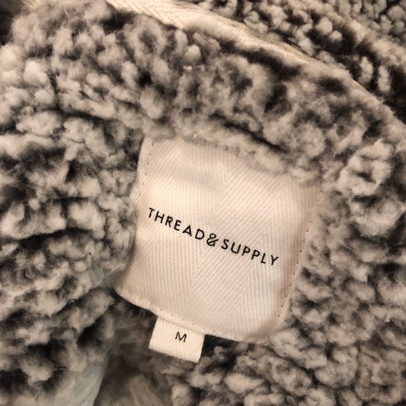 Thread and Supply Fuzzy Quarter Zip Sweater - Picture 6 of 6
